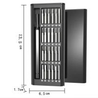 Juego De Destornilladores Magnéticos 25 En 1 Precisión Para Electrónica Computadoras Teléfonos Móviles Herramienta Multifuncional De Mantenimiento Con Mango - details 8