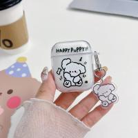 Funda Protectora Para AirPods 1/2/3/Pro Con Patrón De Perro Lindo Funda De Orejas Para Auriculares Accesorio De Cabeza Funda De Estuche - details 5
