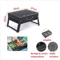 Maxia Market - Barbacoa de carbón portátil, Barbacoa Para Mesa, parrilla plegable para jardín, Picnics, fiesta, cocina al aire libre, Camping - details 2