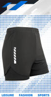 Shorts De Correr Para Hombre Con Bolsillos Cremallera Y Tela Transpirable Para Ejercicios Incluye Envolvente 2 En 1 - details 1