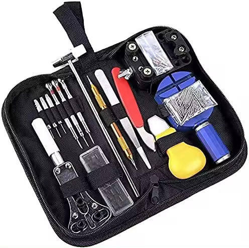 Otras herramientas Especiales, Kit de reparación de Relojes, juego de herramientas de Barra de Resort profesional con ESTUCHE DE Transporte, juego de herramientas de pasaje de correa de reloj Otras herramientas especiales - 1