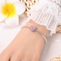 Princesa Rosa 925 Plata Color Letras 26 Amuletos De Amor Bolas Adecuadas Para Pulsera Qikaola Romántica DIY Joyería De Cumpleaños Regalo - details 6