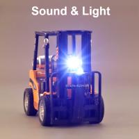 Modelo De Grúa Pala Cargadora 1:24 En Miniatura Metal Con Sonido Y Luz Vehículo De Ingeniería Ajustable Juguete De Coche Para Almacenamiento - details 5