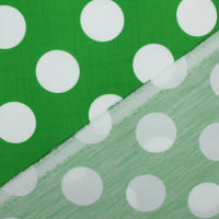 Almacenes Casa Angel TELA POPELÍN DE LUNARES BLANCOS SOBRE FONDO VERDE SERIE TRONIO, ANCHO 160cm - details 1