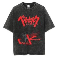 Camiseta De Verano Berserk Para Hombres Estilo Casual Vintage Con Estampado Gráfico Anime Visceral Camiseta Hip Hop Para Calle - details 12