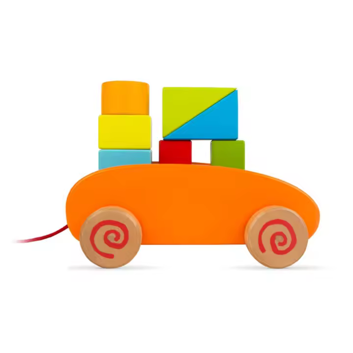 Carrito blocks madera (9 piezas) - 1