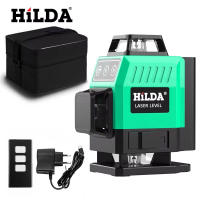 Nivel De Láser HILDA 12/16 Líneas Línea Verde Auto-Nivelada 360 Grados Horizontal Y Vertical Potente Nivel De Láser Verde - details 4