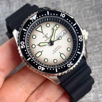 Reloj De Pulsera Hombre SKX Tandorio Diver Acero Inoxidable Movimiento NH36 3.8 Corona 120 Clicks Bisel Pantalla Blanca Luminiscencia Verde Correa De Acero Inoxidable Resistente Al Agua 20 Bar - details 8