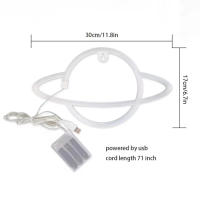 Señal Neón Innovadora 1pc Para Decorar Habitaciones De Niños Y Niñas Cumpleaños Y Fiestas Navideñas Con Fuente De Alimentación USB/batería - details 1