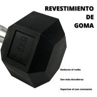1 UNIDAD  Mancuernas Hexagonales para Crossfit y Musculación  Entrenamiento Multifuncional FIURI. - details 2