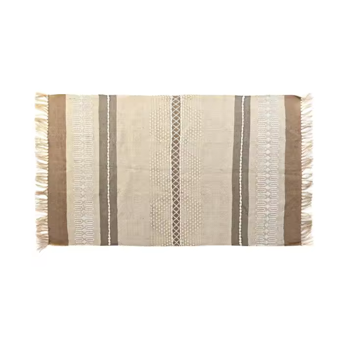 ALFOMBRA ALGODON 117X198X0 1200 GSM MARRON TX199836 - 1