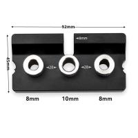 Kit De Guía De Boquilla Para Carpintería 3 En 1 Juego Ajustable De Localizador De Agujeros De Madera Y Aluminio Herramienta De Guía Para Agujeros De Armarios - details 16