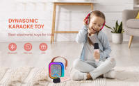 DYNASONIC A29. Karaoke con Dos microfonos. Altavoz Bluetooth Karaoke para niños. Juguete electrónico Infantil. Regalos para niños de 3 a 15 años. Efectos de voz - details 0