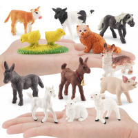 Modelos Miniatura De Animales Muebles Pollo Pato Ganso Vaca Estatua Educativa Juego De Juguetes Para Jardín SandBox Decoración De Hogar - details 7