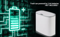 Basurero Automático De Baño Con Tapa Sensación De Movimiento Impermeable Delgado Para Cocina Y Dormitorio Pequeño - details 3