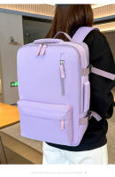 Mochila de viaje unisex de nailon con cremallera, multifuncional, de gran capacidad y con múltiples compartimentos, ideal para parejas. - details 11