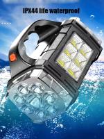 Linterna Portátil LED+COB Potente Solar+USB Recargable Para Emergencias Y Camping Torcha De BÚsqueda Con Banco De Energía - details 11