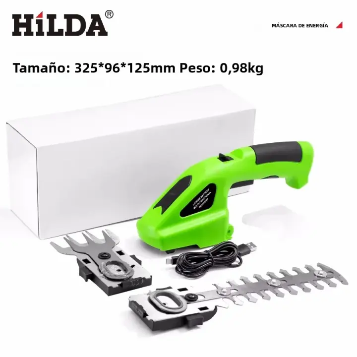 HILDA 2-en-1 Podadora De Bricos Eléctrica Y Sin Cable Herramienta De Jardín Ligera Para Arbustos Y Malezas Trimmer De Hierba - 1
