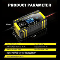Cargador De Batería Automático FOXSUR 12V 24V 8A 3 Etapas Pulso Reparación Pantalla LCD Inteligente Para Coche GEL/AGM Lead-Acid WET - details 4