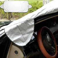 1Pc Escudo De Nieve Para Parabrisas De Coche Cubierta Anticongelante Para Ventana Frontal Protección Contra La Nieve Accesorios Para Coche - details 4