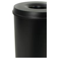V-Part Papelera autoextinguible negro 50 L - details 1