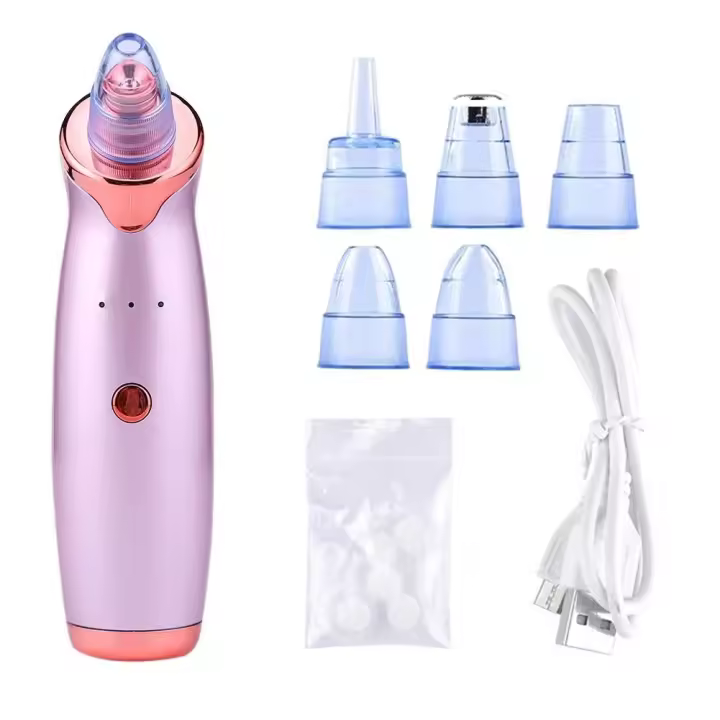 Limpiador De Poros Y Quimios Con Vacío Eléctrico Herramienta De Extracción De Acné Y Puntos Negros Para Hombres Y Mujeres Recargable USB - 1