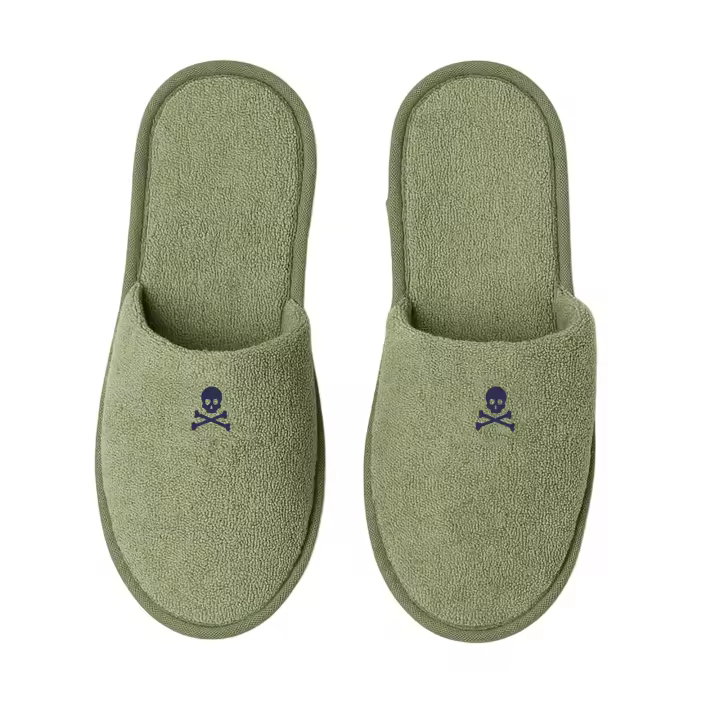 Scalpers Home Zapatillas lisas con bordado 100% ALGODON - 1