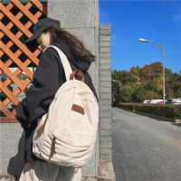 Mochila de lona verde para ordenador portátil para hombre y mujer, morral de viaje a la moda, ideal para estudiantes - details 12