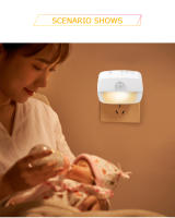 Lámpara Nocturna LED Con Sensor De Movimiento EU/US Enchufe 85-265V Pir Inducción Humana 3 Colores Para Dormitorio - details 7