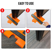 Laminate Tiles Meethulp Gauge Alloy Edge Shaping Wood Measure Ruler Adjustable Lock Contour Gauge Profile Duplicator Tool Para Tiling - details 8