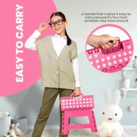 Taburete plegable con escalones: taburete plegable superresistente, liviano para niños y adultos con capacidad de carga de 300 libras, ideal para cocina, baño y dormitorio - details 1