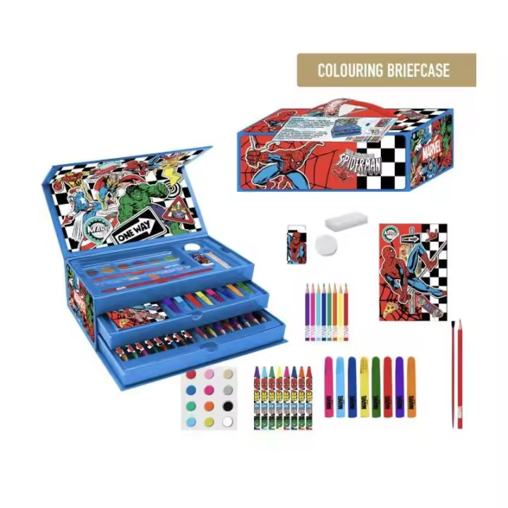 SET PAPELERÍA COLOREABLE MALETÍN AVENGERS - 1