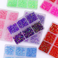 3000pcs De Strass Planos En Color Morado AB Para Manualidades Y Uñas Adornos De Resina Brillantes Y Cuentas De Cristal Aogue - details 4