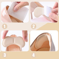 4 Pares De Almohadillas Para Tacón Antideslizantes Alivio Del Dolor Adhesivo Para Protección De Los Pies Suaves Y Duraderas - details 2