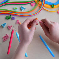 Kit De Herramientas Para Encogido De Papel Paper Quilling Con Pluma De Acero Inoxidable Y Plástico Para Artesanía DIY Proyectos De Tarjetas - details 8