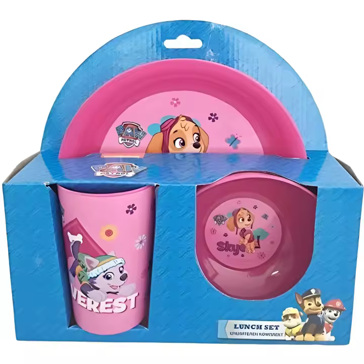 Arditex Set Desayuno Plástico La Patrulla Canina Skye y Everest - Ideal para Desayunos - 1