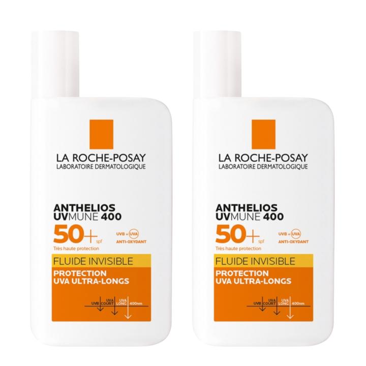 LA ROCHE-POSAY - Anthelios UVMune 400 Crema Solar Fluida Invisible Sin Perfume SPF 50+ - DUO — oferta en Miravia