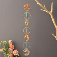 Colgante De Soñador Siete Anillos Colgante De Sol De Cristal Colorido Arcoíris Decoración Para Ventana Interior Coche Jardín Regalo - details 22