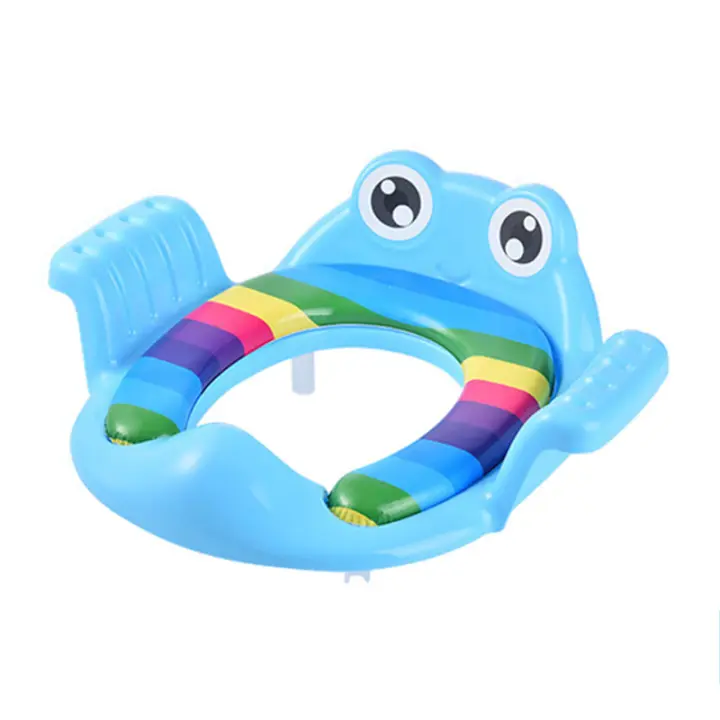 Asiento de inodoro para niños, inodoro auxiliar de entrenamiento para niños pequeños, inodoro acolchado, inodoro de mano grueso y cómodo para bebés - 1