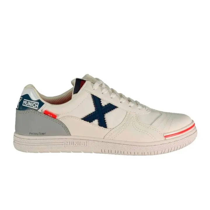 MUNICH G3 KID INDOOR BLANCO/MARINO/GRIS PARA NIÑO - 1