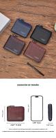 Cartera Trifold Para Hombre De Gran Capacidad Con Patrón De Cocodrilo Cierre De Cremallera Y Costuras Multifuncional Estilo De Moda - details 0