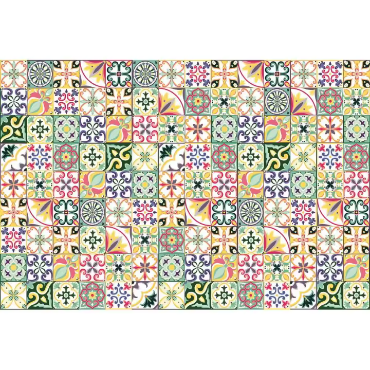 Vilber, Alfombra Vinilo, Baldosas, Azulejos, Pasillo, Cocina, Salón. 10 tamaños y 2 colores diferentes. COIMBRA.2805 - 1