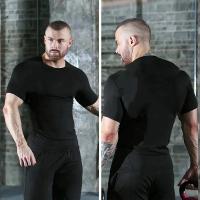 Camiseta De Compresión Transpirable Y Cómoda Para Ciclismo Y Correr Exterior Talla S-3XL Ropa De Entrenamiento Rápida Secado Para Hombres - details 1