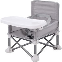 Silla De Comedor Plegable Multifuncional Para Bebés Infantil Asiento Aumentador Portátil Accesorios Para Bebés Material Plástico Unisex - details 1