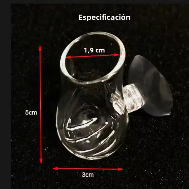 Decora Tu Acuario Con Mini Cristal Pot De Vidrio Para Tanque De Peces Plantas Colgantes Accesorios Para Acuarios Tamaño 2.2x3x5cm - 1