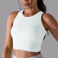 Sujetador Deportivo De 2 Niveles Para Mujer Sexy Yoga Alta Soporte Impacto Deporte Ropa Interior Correr Secado Rápido Top Deporte Gimnasio Con Almohadillas - details 3