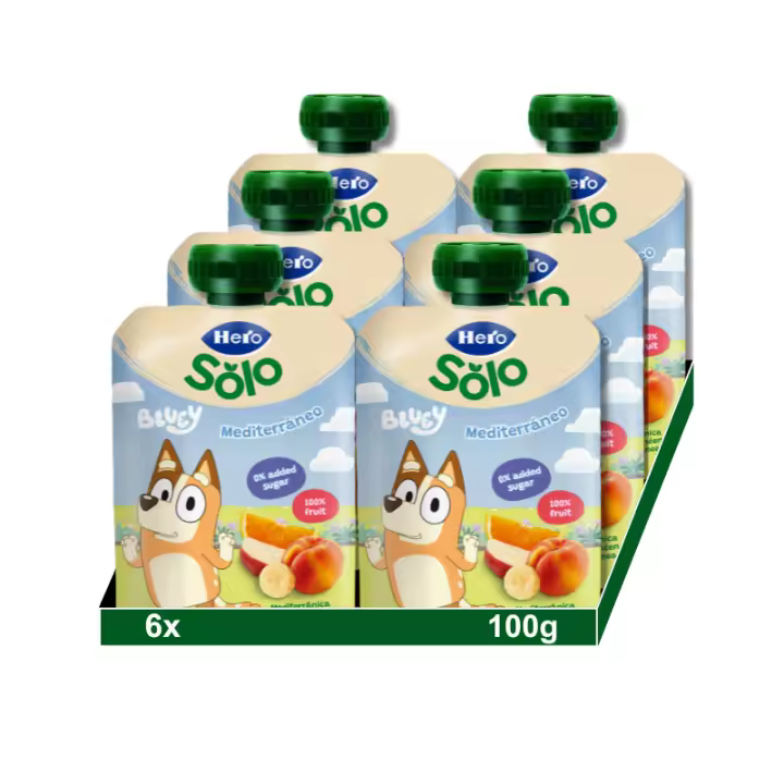 Bolsita Hero Mi Fruta Mediterráneo, 6x100g - 1