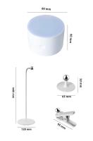 Lámpara De Escritorio LED Multifuncional Recargable Type-C 3 En 1 Portátil Para Estudio Oficina Y Dormitorio Con Luz Nocturna Y Control Remoto - details 8