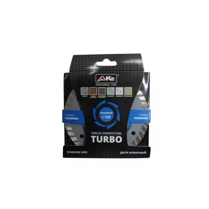 Pack 3 uds. - Disco de Corte de Diamante Super Pro Turbo K2 - NPDST125, Herramienta de Corte de Alta Calidad - 1