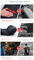 Manta De Acampar Inflable WESTTUNE Ultraligera Con Almohada Y Bomba Integrada Para Camping Y Senderismo Matrícula De TPU Nylon - details 2
